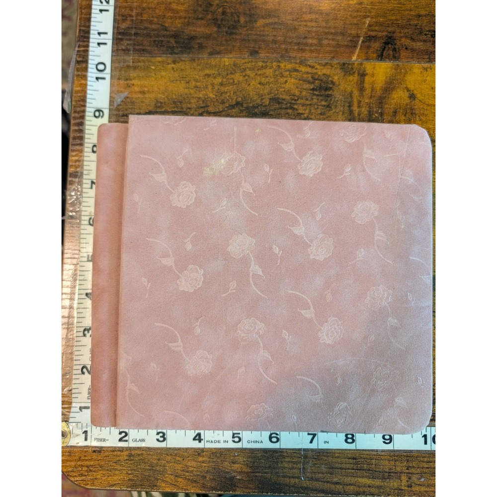 Creative Memories 7x7 Pink Rose Expandable Scrapbook Album with Pages